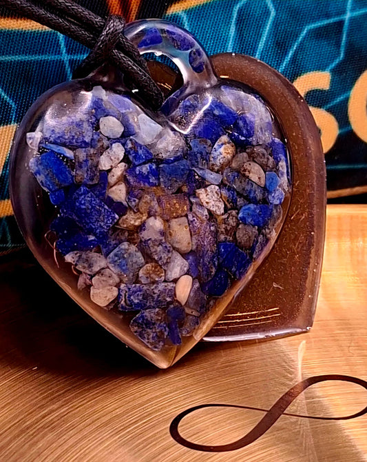 Medalion orgonic Blue Heart Alchemy