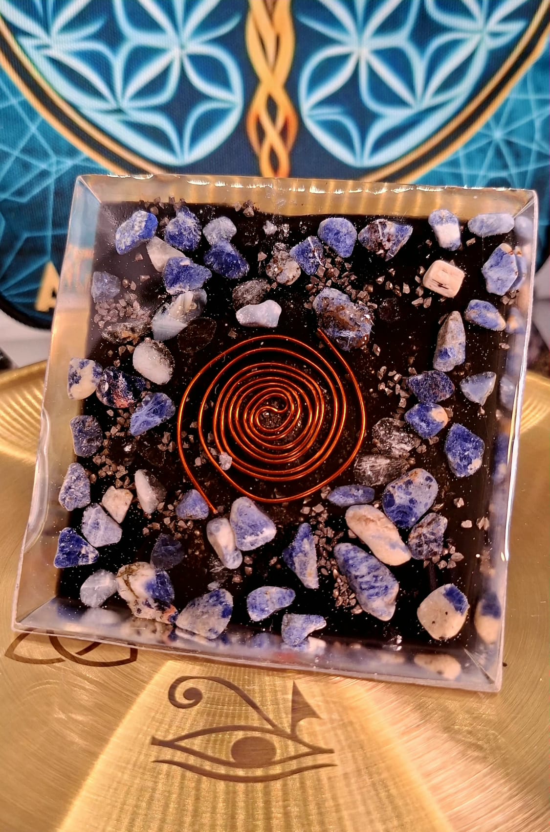 Piramidă Giza cu lapis lazuli