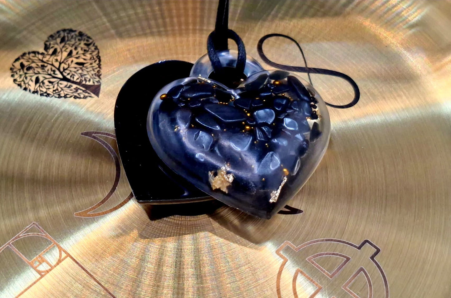 Medalion orgonic Black Heart Alchemy