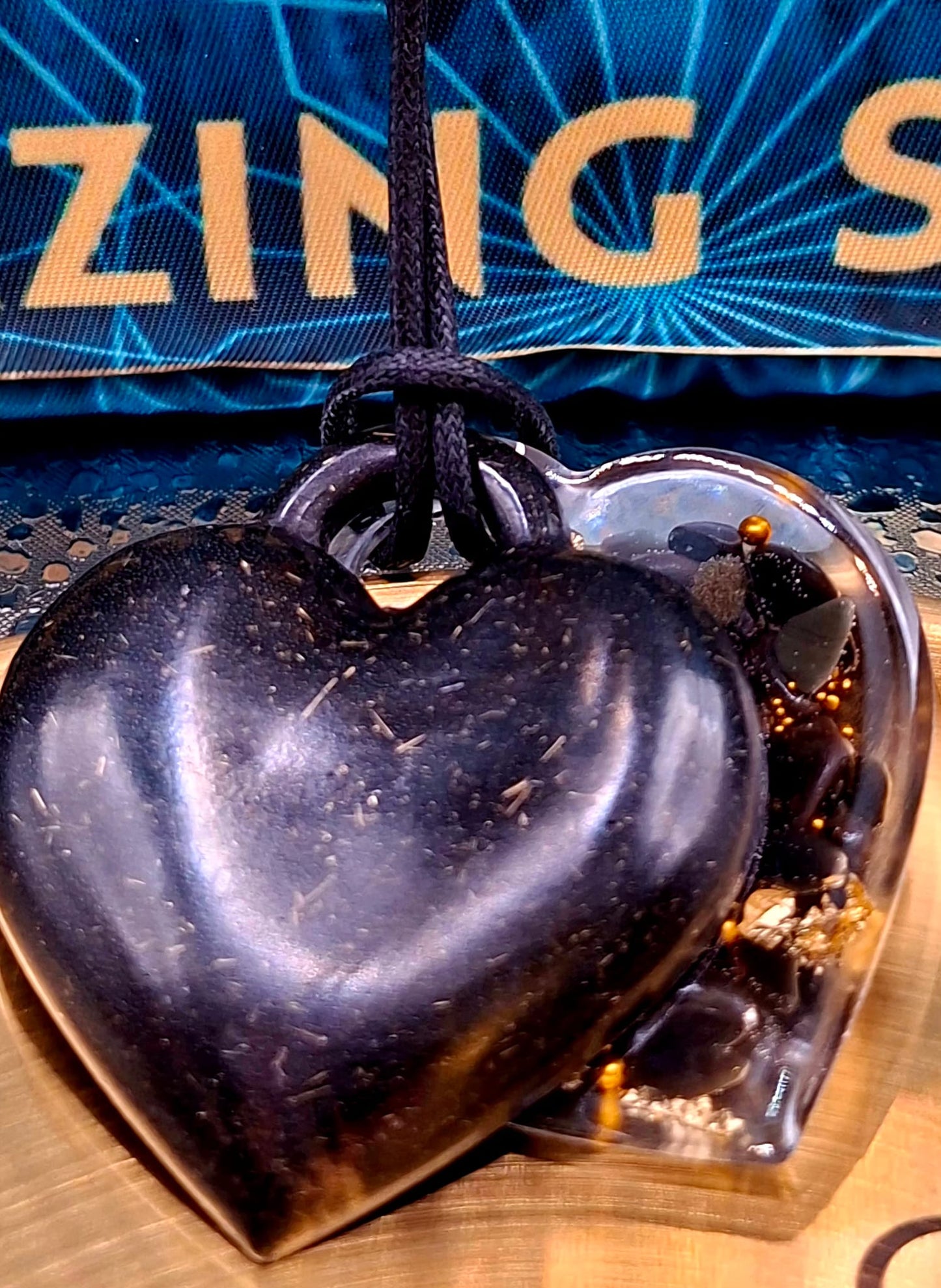 Medalion orgonic Black Heart Alchemy